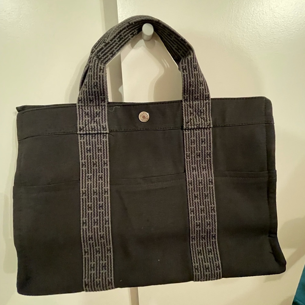Tout Forre Hermes Gray Canvas Fabric